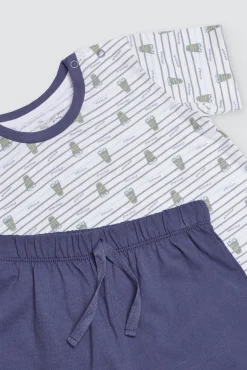 Conjunto bebé camiseta manga corta y short Crocodino<Ysabel Mora Hot