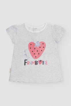 Conjunto bebé camiseta manga corta y short Framboise<Ysabel Mora Outlet