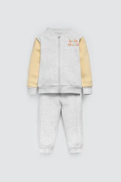 Conjunto bebé chaqueta y jogger Hello world<Ysabel Mora Hot