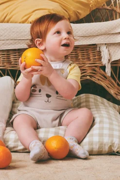 Conjunto bebé peto y camiseta manga corta Safari<Ysabel Mora Best