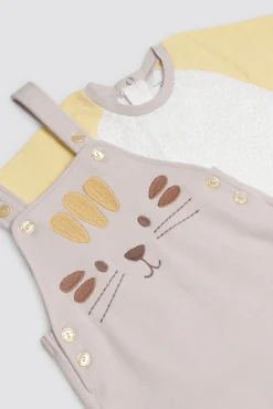 Conjunto bebé peto y camiseta manga corta Safari<Ysabel Mora Best