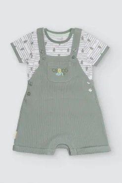 Conjunto bebé peto y camiseta manga corta Crocodino<Ysabel Mora Sale