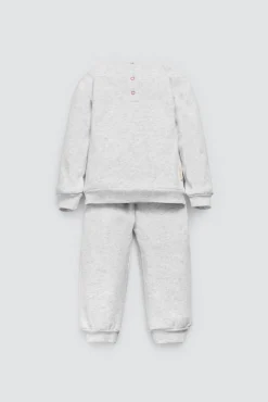 Conjunto bebé sudadera y jogger gris estampado<Ysabel Mora Discount