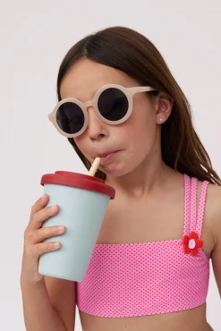 Conjunto de bikini niña lunares rosa<Ysabel Mora Clearance