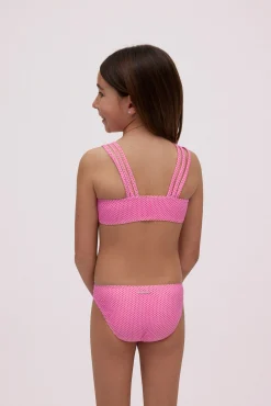 Conjunto de bikini niña lunares rosa<Ysabel Mora Clearance