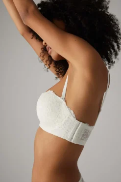 Conjunto lencero sujetador multiposición & braga alta blanca<Ysabel Mora Online