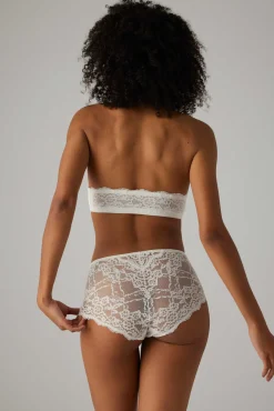 Conjunto lencero sujetador multiposición & braga alta blanca<Ysabel Mora Online