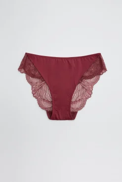 Conjunto lencero sujetador sin aro con relleno y braga midi<Ysabel Mora Best