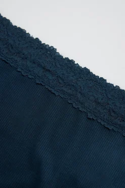 Conjunto lencero sujetador reductor y braga midi canalé<Ysabel Mora Online