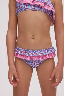 Culetín niña volantes estampado flores<Ysabel Mora Hot