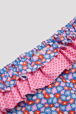 Culetín niña volantes estampado flores<Ysabel Mora Hot