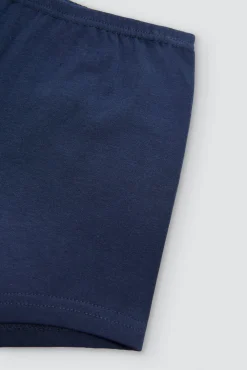 Culotte básico liso de algodón marino<Ysabel Mora Discount