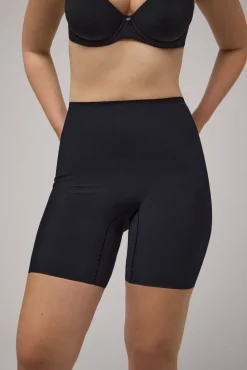 Faja reductora corte láser compresión alta negra<Ysabel Mora Best