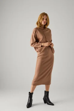 Falda midi lisa<Ysabel Mora New