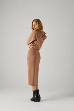 Falda midi lisa<Ysabel Mora New