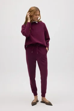 Jersey cálido cuello redondo con textura<Ysabel Mora Outlet