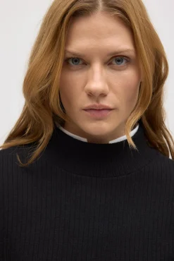 Jersey cuello perkins punto canalé<Ysabel Mora Hot