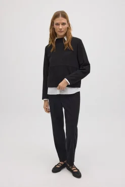 Jersey cuello redondo efecto pana<Ysabel Mora