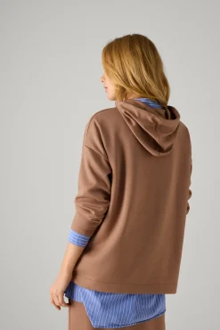 Jersey liso con capucha<Ysabel Mora Discount