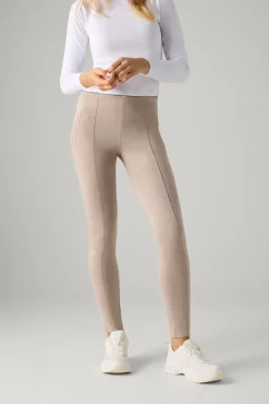 Leggings efecto ante detalle costuras delanteras beige<Ysabel Mora Discount