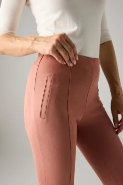 Leggings efecto ante detalle costuras delanteras rosa<Ysabel Mora Hot