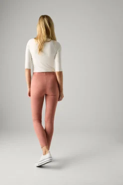Leggings efecto ante detalle costuras delanteras rosa<Ysabel Mora Hot