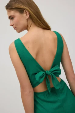 Mono con lino lazo en la espalda<Ysabel Mora Clearance