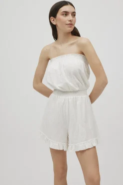 Mono corto algodón tirantes removibles<Ysabel Mora Sale
