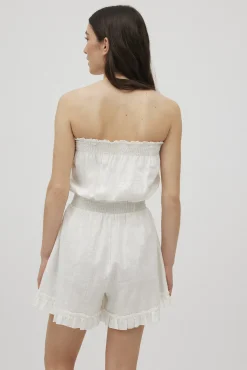 Mono corto algodón tirantes removibles<Ysabel Mora Sale