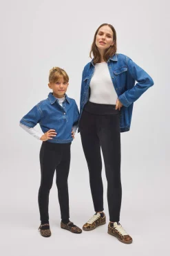 Mujer & Niña Leggings ultra térmicos canalé afelpado polar | Colección Mini me<Ysabel Mora New