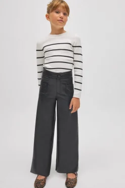 Mujer & Niña Pantalones efecto piel anchos | Colección Mini me<Ysabel Mora New