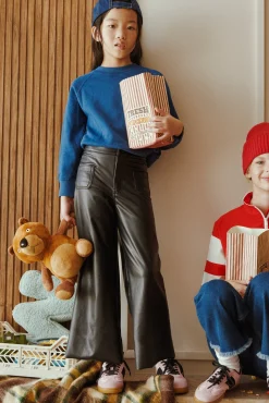 Mujer & Niña Pantalones efecto piel anchos | Colección Mini me<Ysabel Mora New