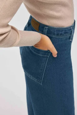 Mujer & Niña Pantalones vaqueros anchos | Colección Mini me<Ysabel Mora