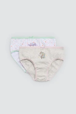 Pack 2 bragas infantiles algodón estampadas Sparkle<Ysabel Mora New