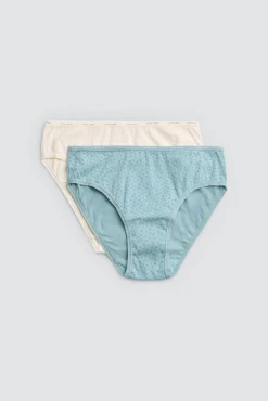 Pack 2 bragas midi algodón estampados suaves<Ysabel Mora Online