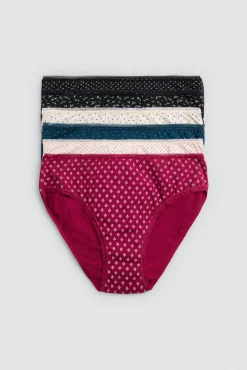 Pack 6 bragas midi algodón estampadas<Ysabel Mora Clearance