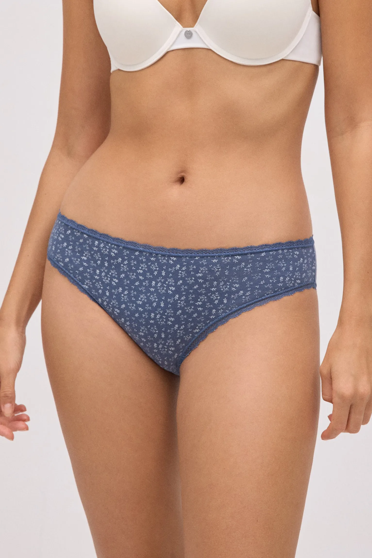 Pack 2 bragas midi estampadas tonos azules<Ysabel Mora Online