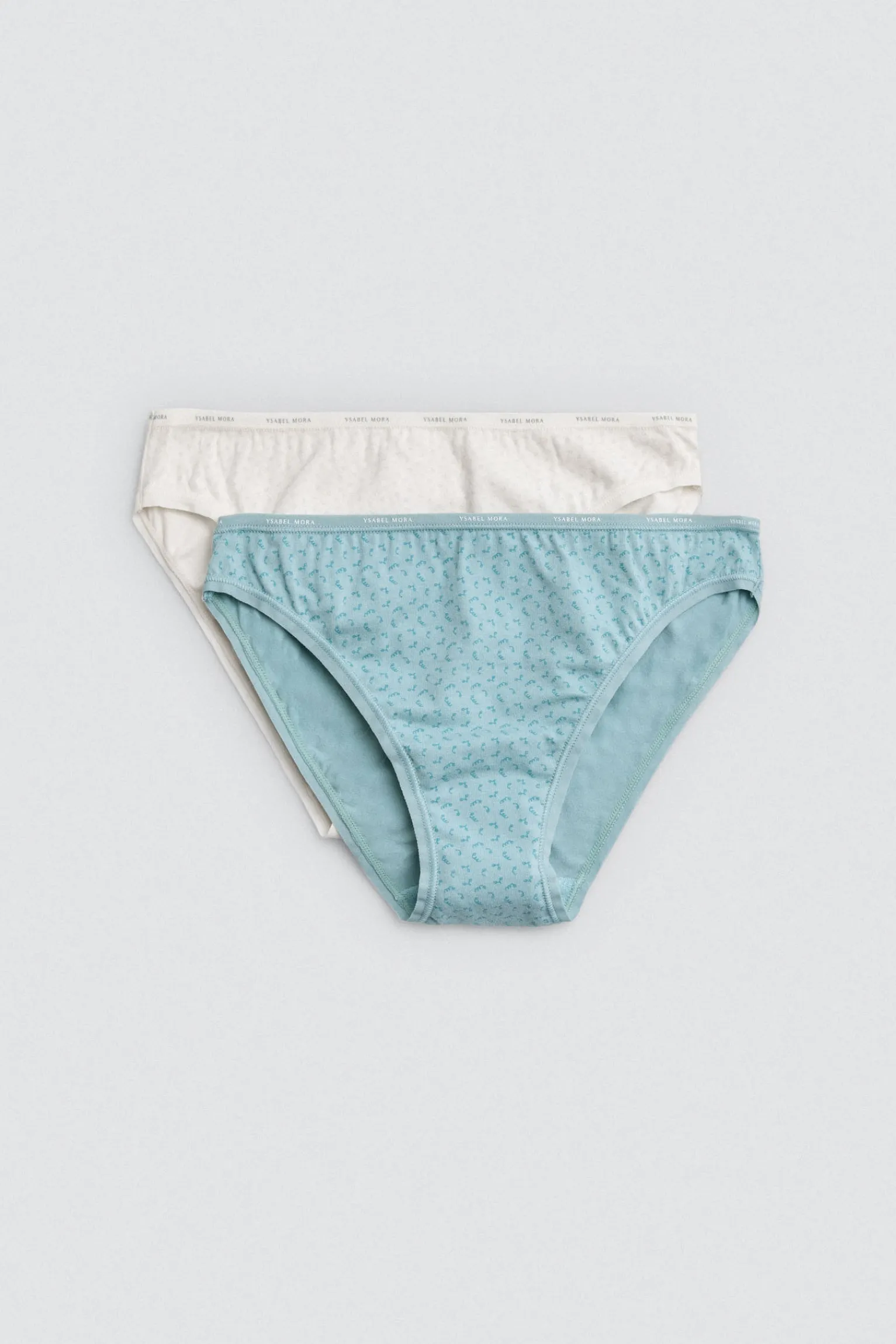 Pack 2 bragas mini algodón estampados suaves<Ysabel Mora New