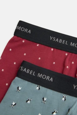 Pack 2 bóxers estampado mascotas<Ysabel Mora