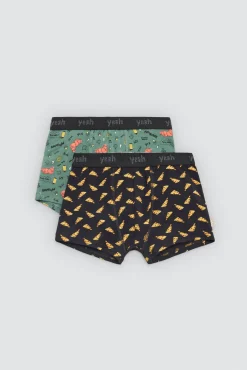 Pack 2 bóxers juveniles algodón estampados Yeah<Ysabel Mora Outlet