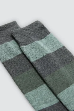 Pack 3 calcetines altos térmicos puño antipresión estampado rayas<Ysabel Mora Clearance