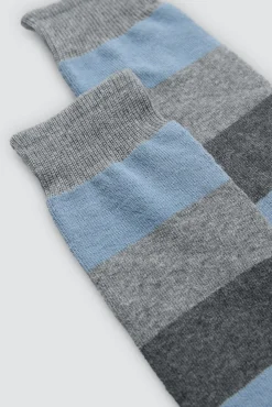 Pack 3 calcetines altos térmicos puño antipresión estampado rayas<Ysabel Mora Clearance