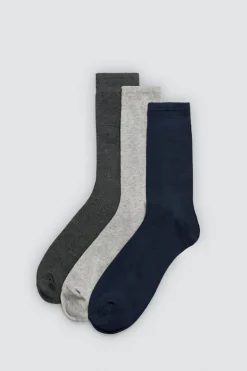 Pack 3 calcetines bambú básicos colores neutros<Ysabel Mora Hot