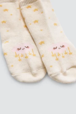 Pack 4 calcetines bebé estampados Rainbow & Stars<Ysabel Mora Sale