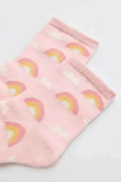 Pack 4 calcetines bebé estampados Rainbow & Stars<Ysabel Mora Sale