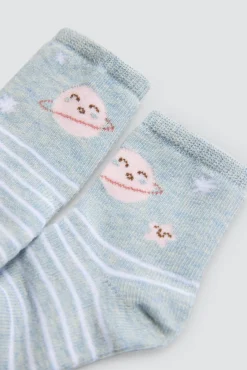 Pack 4 calcetines bebé estampados Universe<Ysabel Mora Online