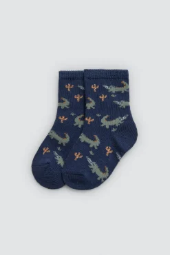 Pack 4 calcetines bebé estampados cocodrilo<Ysabel Mora Outlet
