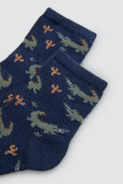 Pack 4 calcetines bebé estampados cocodrilo<Ysabel Mora Outlet