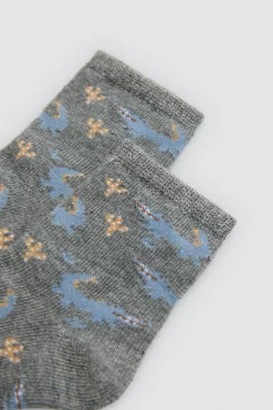 Pack 4 calcetines bebé estampados cocodrilo<Ysabel Mora Outlet