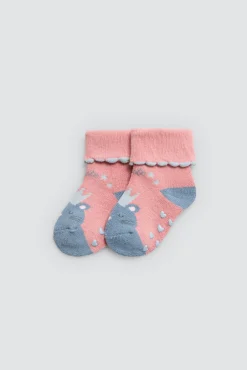 Pack 4 calcetines bebé térmicos antideslizantes tonos s<Ysabel Mora Outlet